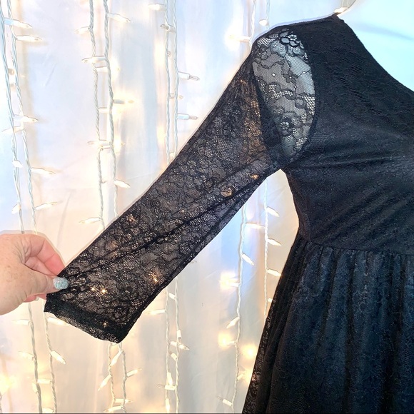 TORRID ⭐️ Black Lace Babydoll Swing Tunic Blouse - Picture 3 of 10